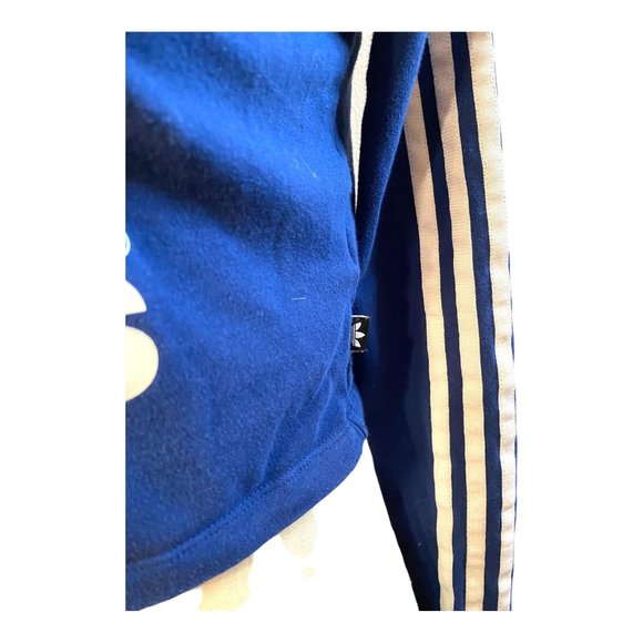 Adidas Women's Original Paris Crop Tee Size Small Long-Sleeve in Oxford Blue - Picture 5 of 9